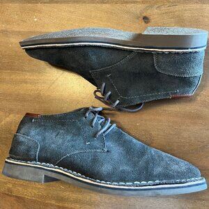 Kenneth Cole‎ Reaction Sz 11 Mens Desert Sun Gray Suede Leather Shoes Lace-Up